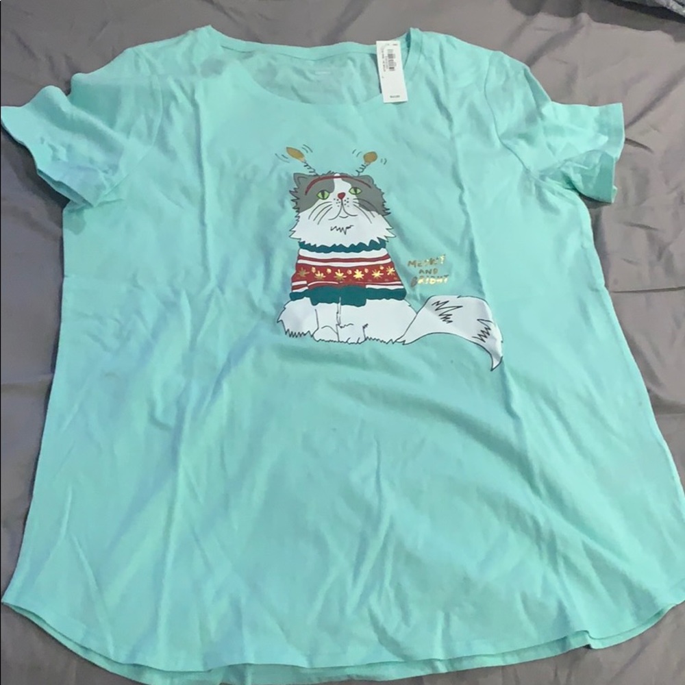 Cat shirt.